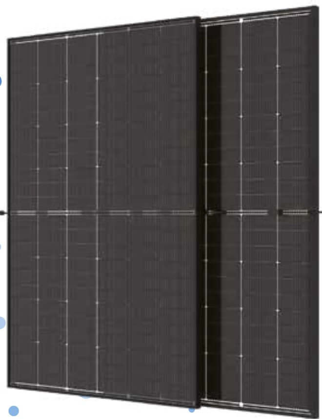 SOLAR SYSTEM 10KWp with bifacial Trina solar modules double glass