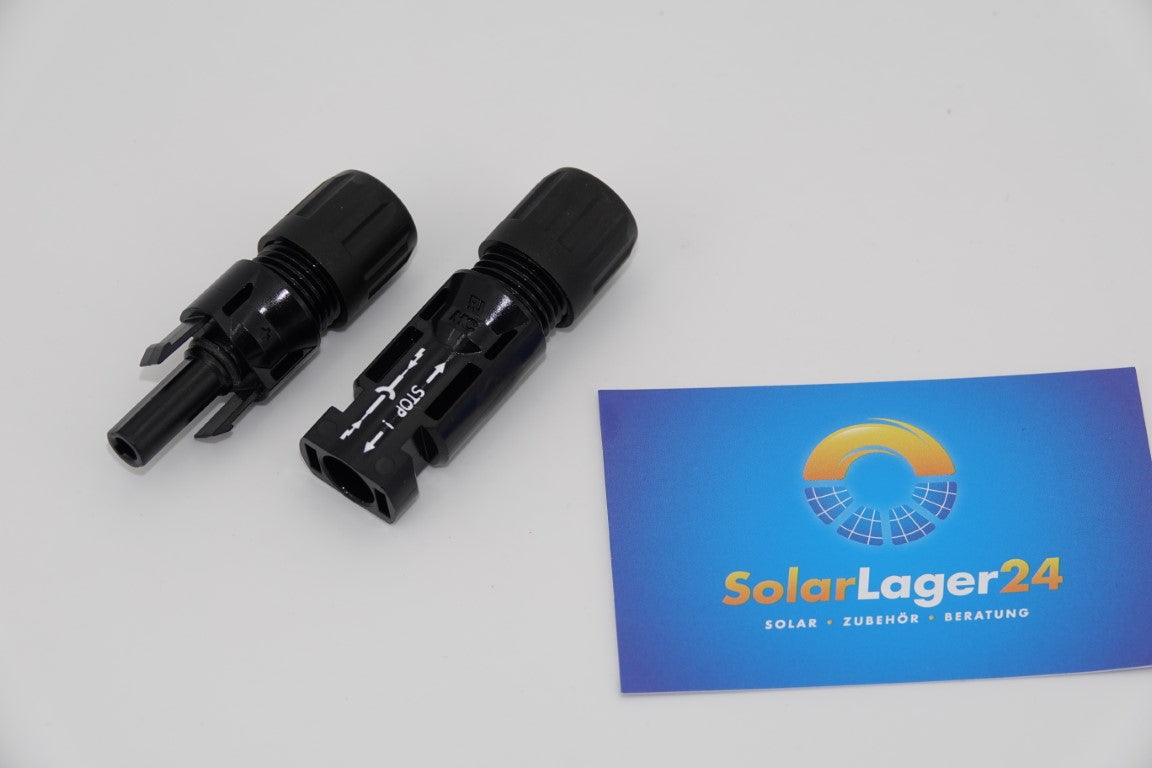 1 Paar Stäubli Male + Female Cable Coupler Multi-Contact MC4 Steckersatz Steckerset Stecker+Buchse 4-6mm²