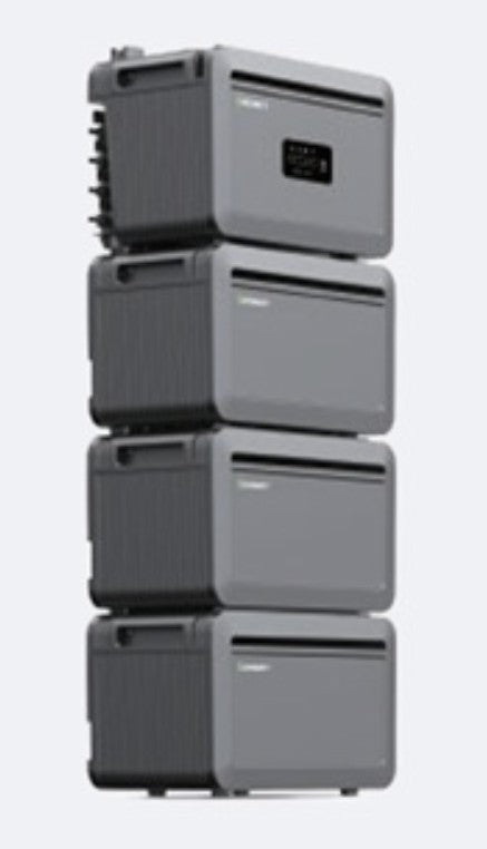 Growatt NEXA 2000 All-In-One Balkonspeicher stacked design featuring multiple integrated functional modules.