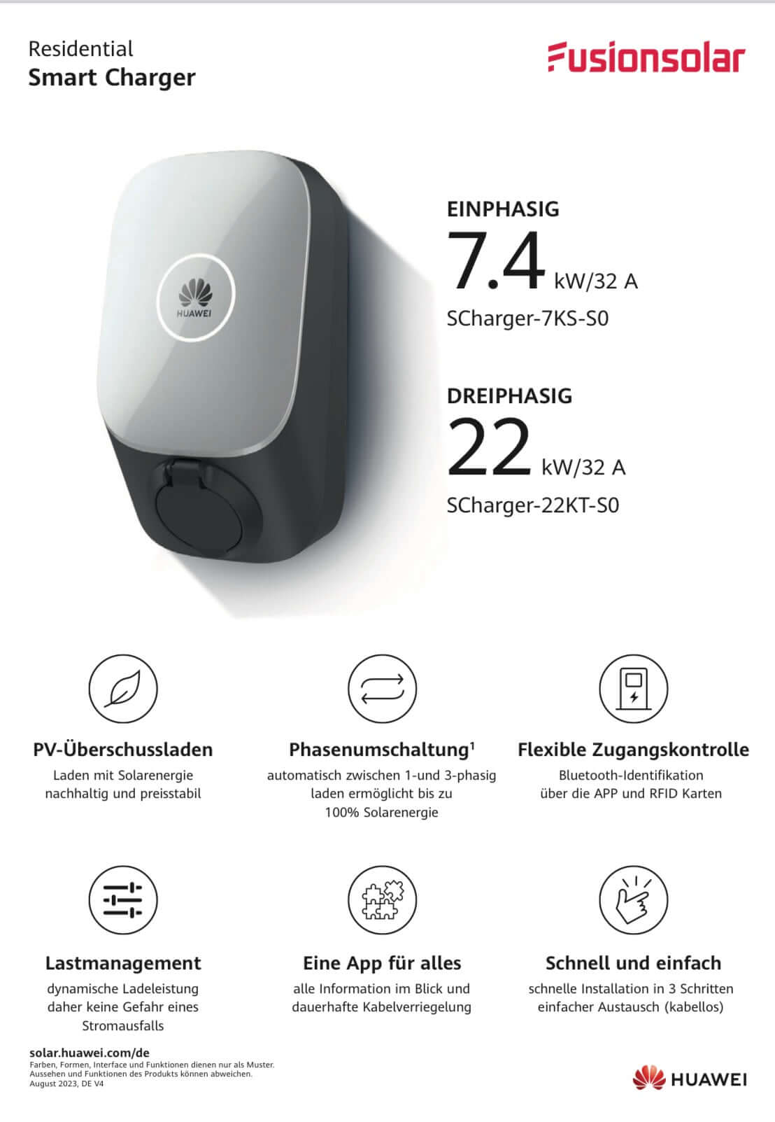 Huawei Smart Charger AC 22 - Wallbox 22kW SCharger-22KT-S0