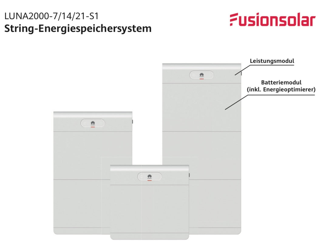 HUAWEI LUNA2000 7KWh -E1 Batteriemodul, 7 bis 21 kWh + Leistungsmodul