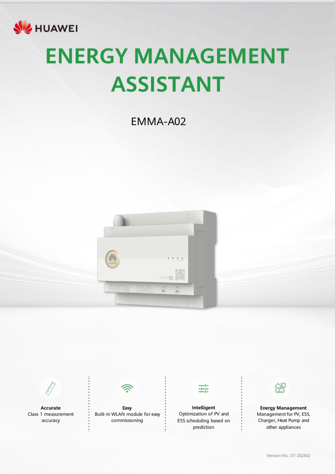 Smart Meter Huawei EMMA-A02 AI Energy Management Assistant