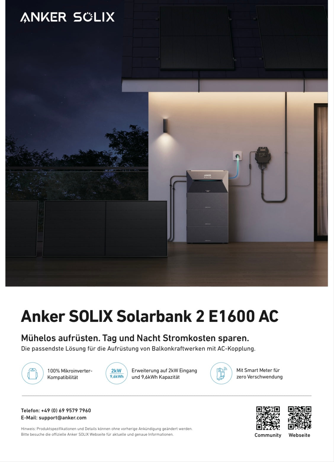 Anker SOLIX solar bank 2 E1600 AC incl. Smart Meter