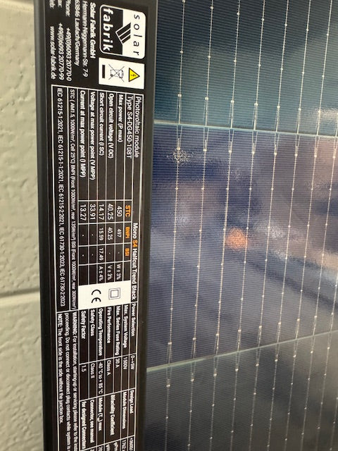 SolarFabrik Mono S4 Trend Black 450W Doppelglas Solarmodul