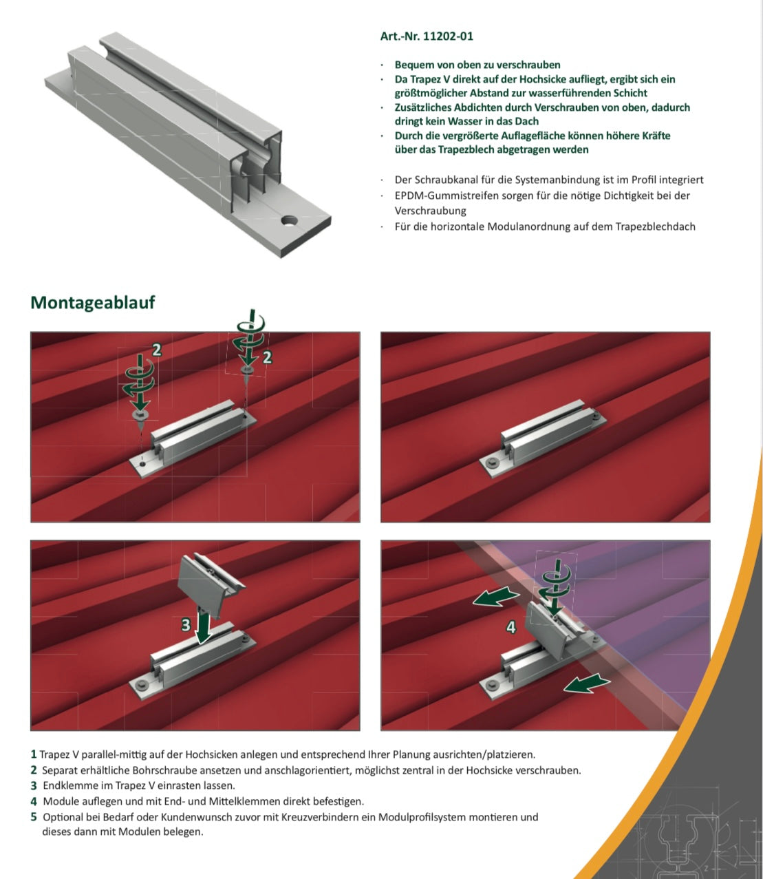 Schletter SL Minirail Trapez V