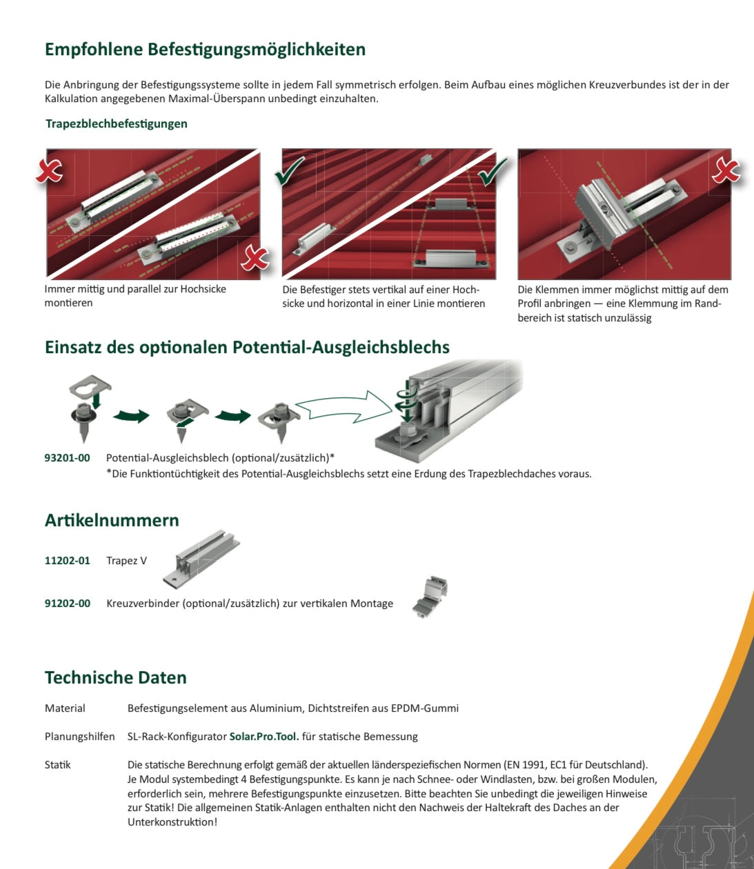 Schletter SL Minirail Trapez V