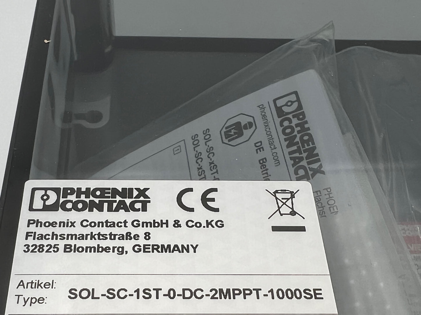 PHOENIX CONTACT "SOL-SC-1ST-0-DC-2MPPT-1000SE", Generatoranschlusskasten