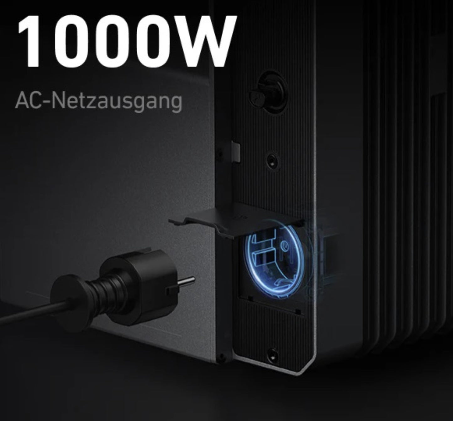 800W Balkonkraftwerk mit 1000W AC-Netzanschluss, Anker Solix Solarbank Detailansicht