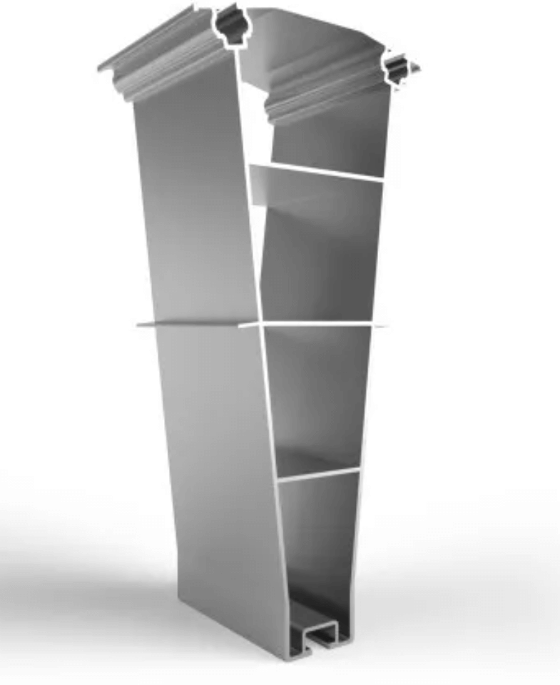 Schletter Flachdach Profilschiene für wirtschaftliche Flachdachsysteme mit leicht geneigtem Design.