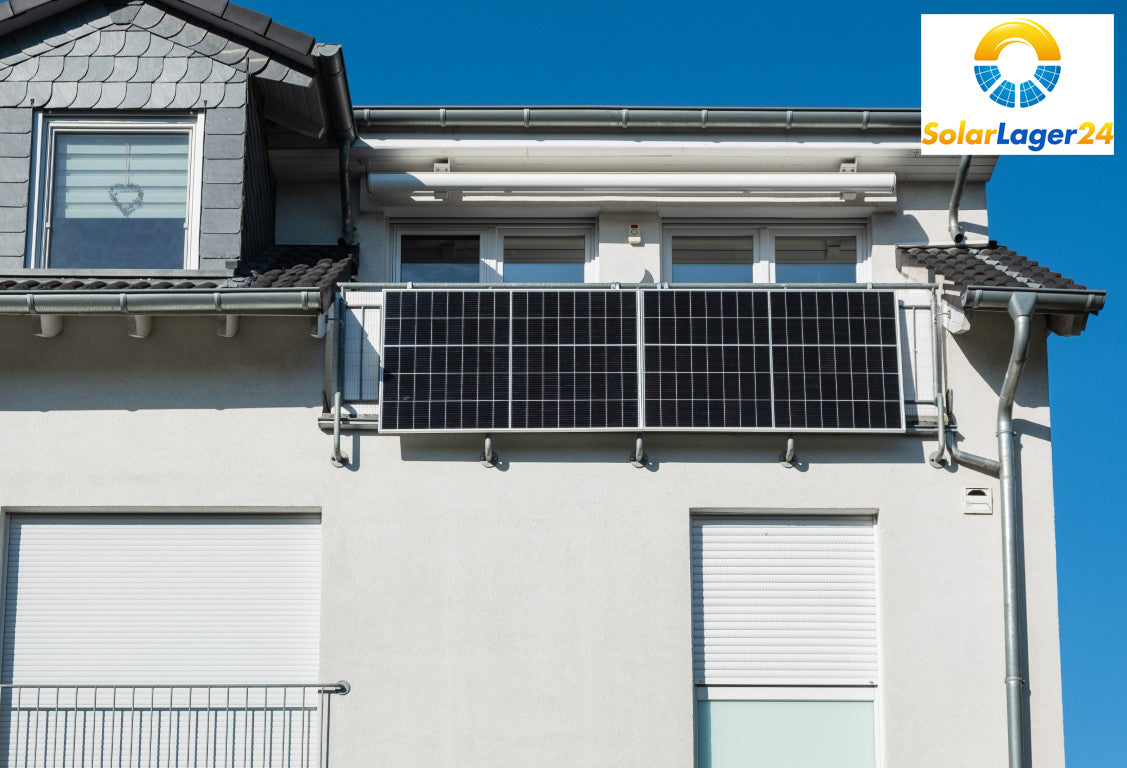 Balkonkraftwerk Balkonanlage PV 830W (Black)/ WR 800W/600W (upgradefähig!)