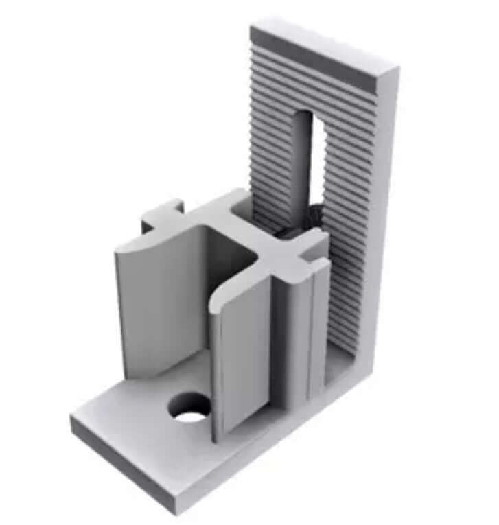 Schletter Flachdachaufständerung montierbares Profil, ideal für Flachdächer mit ≤5° Neigung.