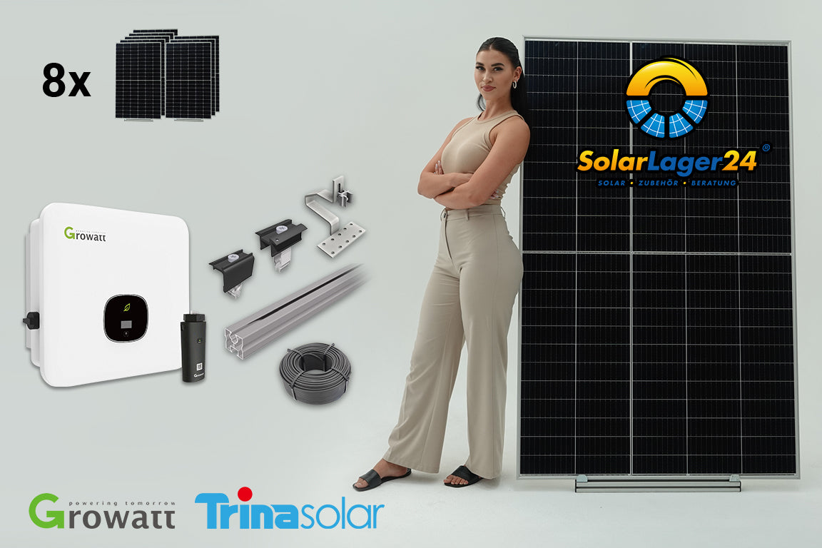 Komplettpaket 3 KWp für Ziegeldach