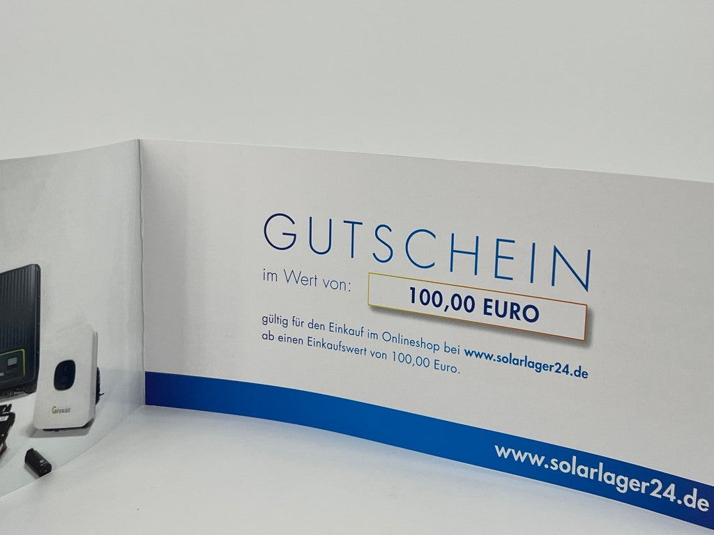 100 € gift voucher for SolarLager24