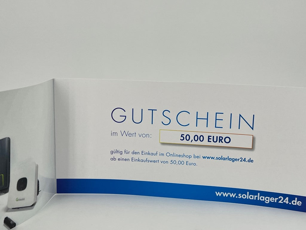 50 € gift voucher for SolarLager24