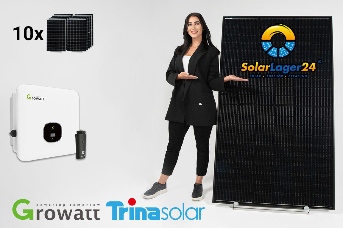 SOLARANLAGE 4300W ## Trina Solar, Growatt 3-phasig, 2MPPT ##