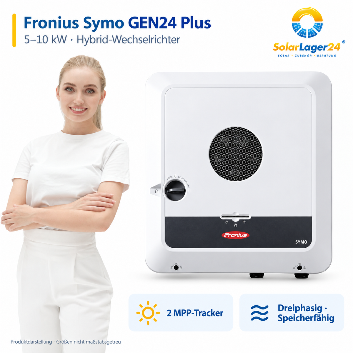 Fronius Symo GEN24 Plus – Produktübersicht mit wichtigsten Eigenschaften und SolarLager24 Model
