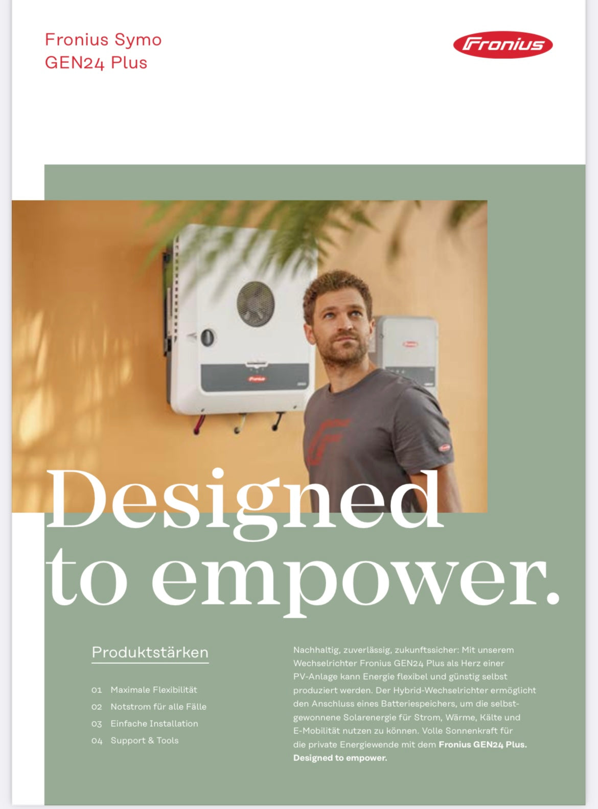 Fronius Symo GEN24 Plus – Datenblatt – Produktübersicht