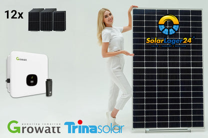 SOLARANLAGE 5,1 KWp ## Hybrid-Wechselrichter + 12 Solarmodule Trina Solar a 425W ##