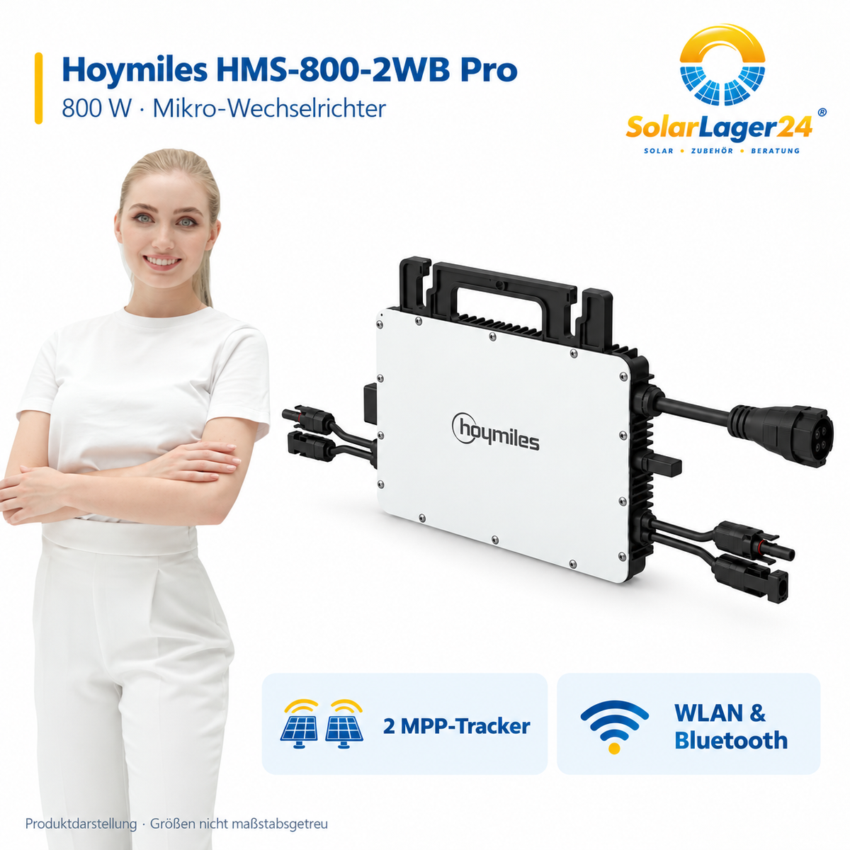 Hoymiles HMS-800-2WB Pro – Produktübersicht mit wichtigsten Eigenschaften und SolarLager24 Model
