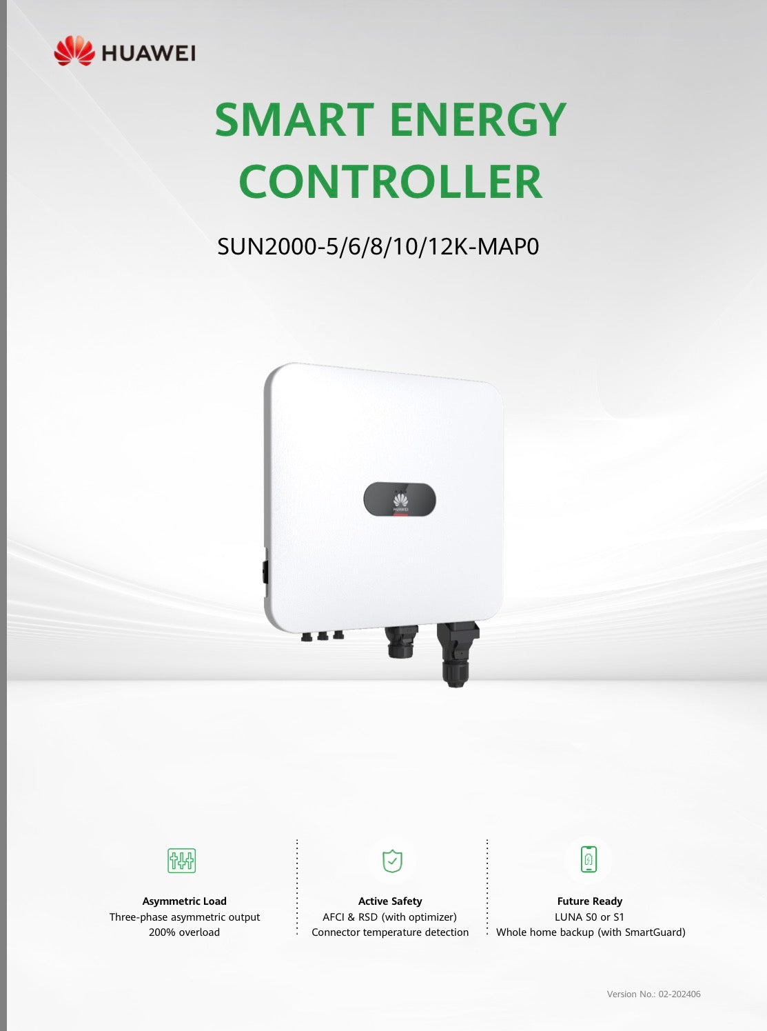 Huawei SUN2000-10K-MAP0 – Datenblatt – Produktübersicht der MAP0 Serie