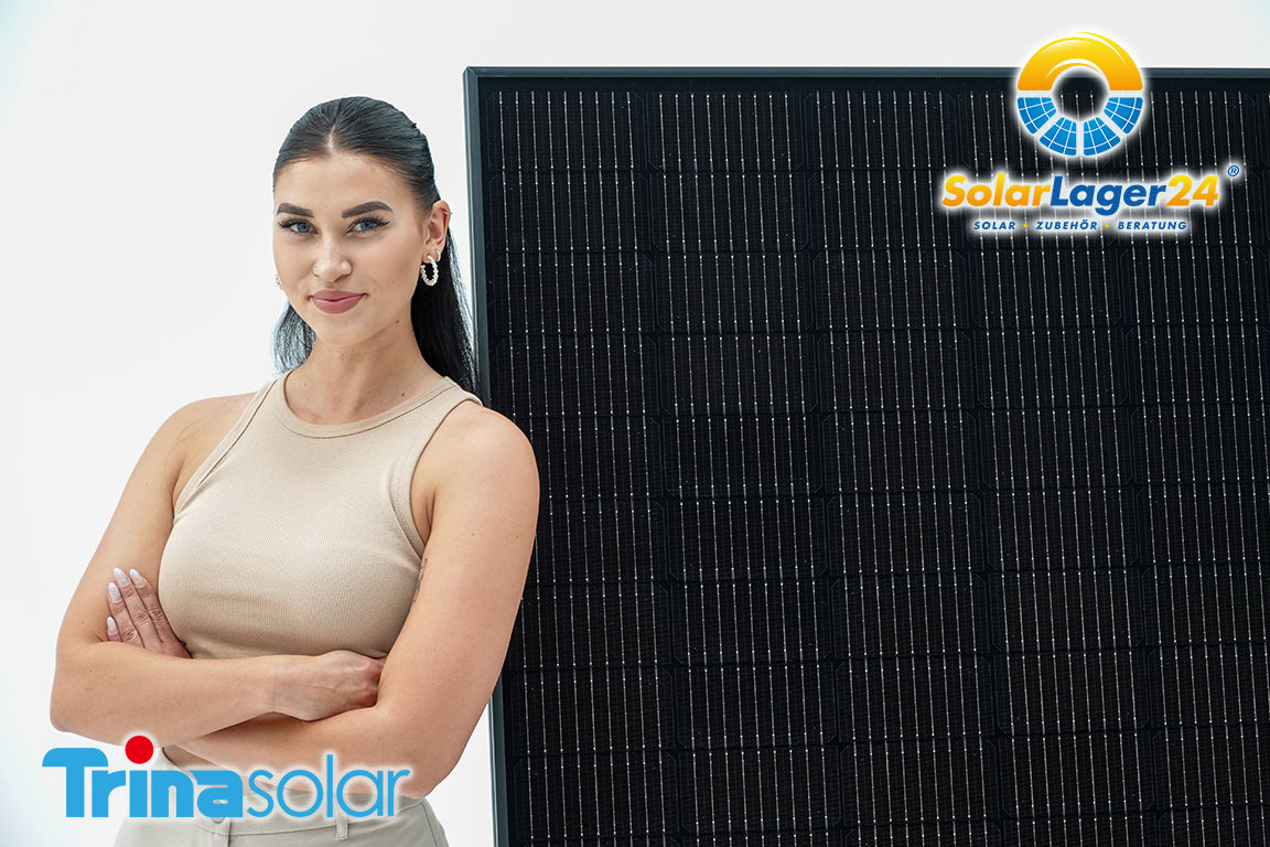 Trina Vertex S+ 500W Solarmodul, N-Type, Doppelglas All Black