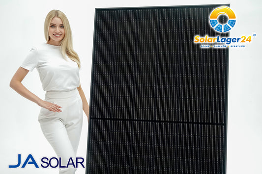 JA Solar N-Type 500W - Bifaziales Doppelglas All Black Solarmodul