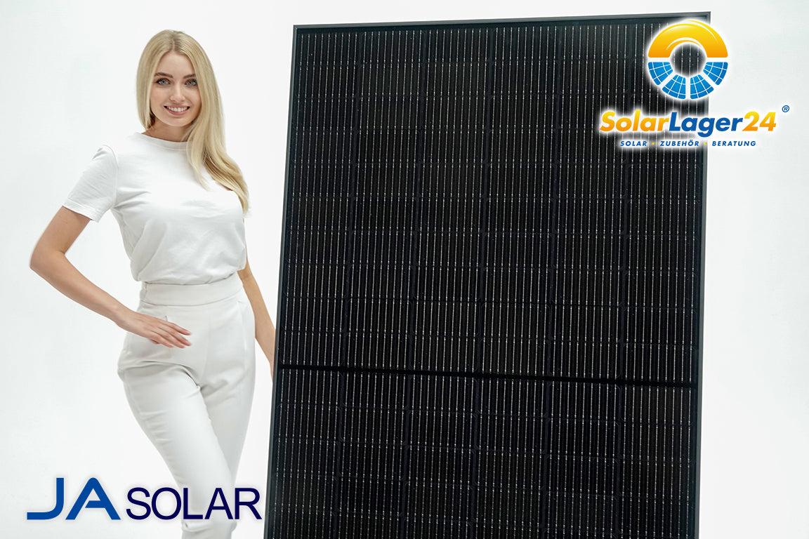 JA Solar 405W FullBlack Solarmodul, Mono PERC, Black Frame