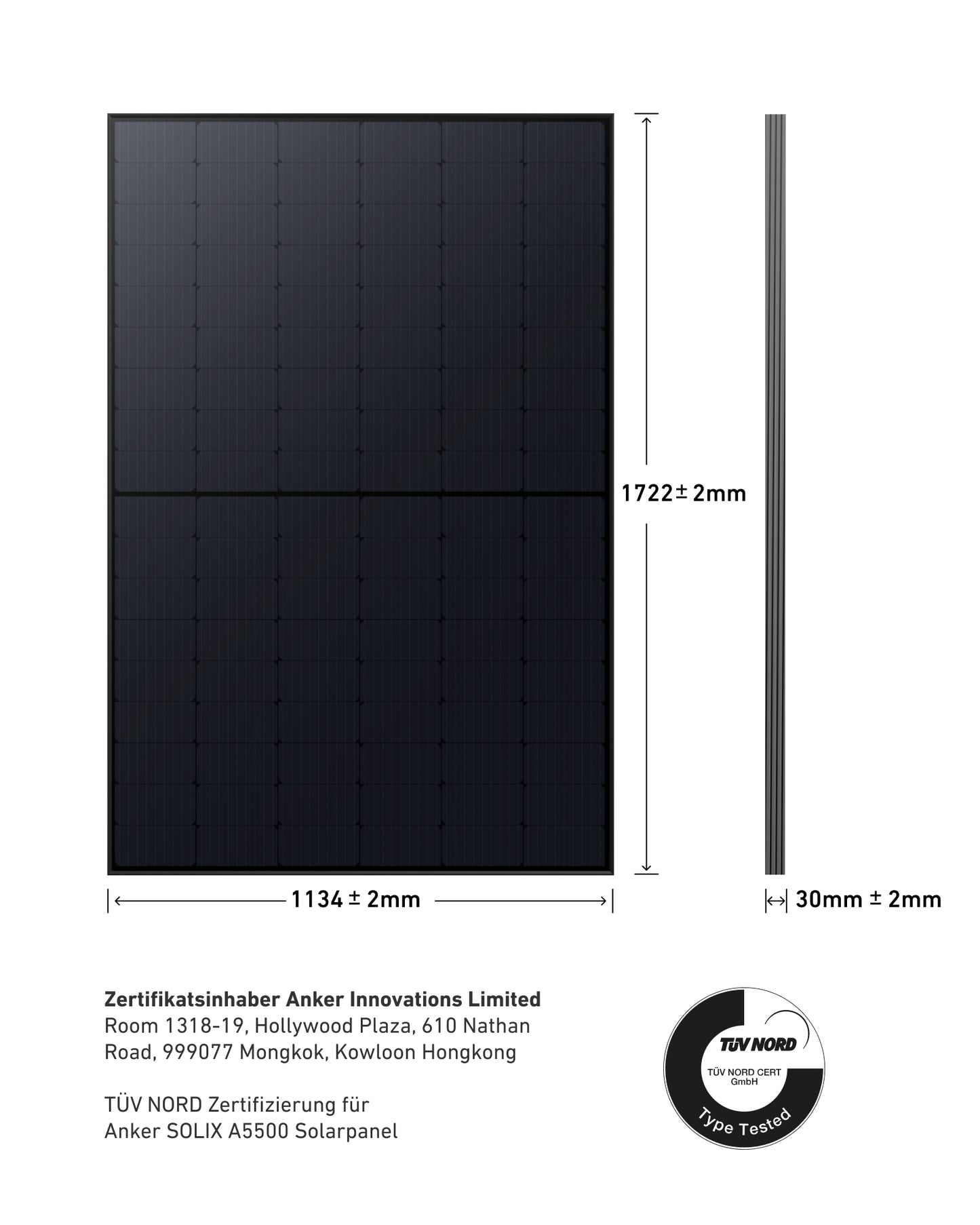 Anker SOLIX RS40B Balkonkraftwerk 600 W / 800 W (2x 410 W Solarpanel) Premium mit Balkonhalterung und Schuko
