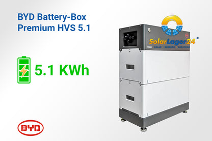 BYD HVS 5.1 Battery-Box Premium - Batteriespeicher 5,12 kWh – Dachflug Solar
