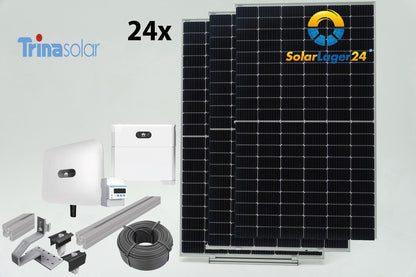 Komplettlösung 10 KWp inkl. Speicher ## Solarmodule, Wechselrichter, 5KW Speicher + UK für Ziegeldach ##