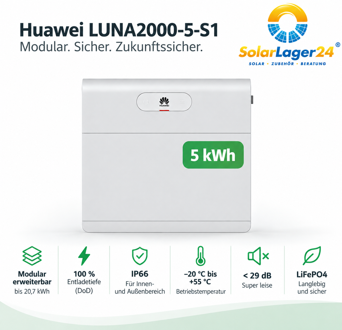 Huawei LUNA2000-5-S1 Batteriespeicher 5 kWh | LiFePO4