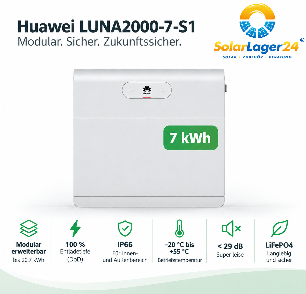 Huawei LUNA2000-7-S1 Batteriespeicher 7 kWh | LiFePO4