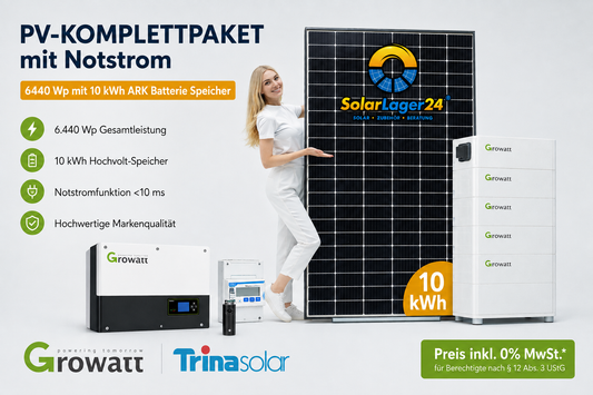 PV-Komplettpaket mit Notstrom 6440Wp mit 10 Kwh ARK Batterie Speicher