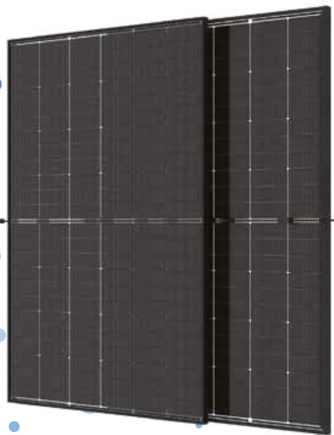 SOLARANLAGE 6KWp mit 6020W Black Doppelglas bifazial ## Growatt / Trina Solar ##