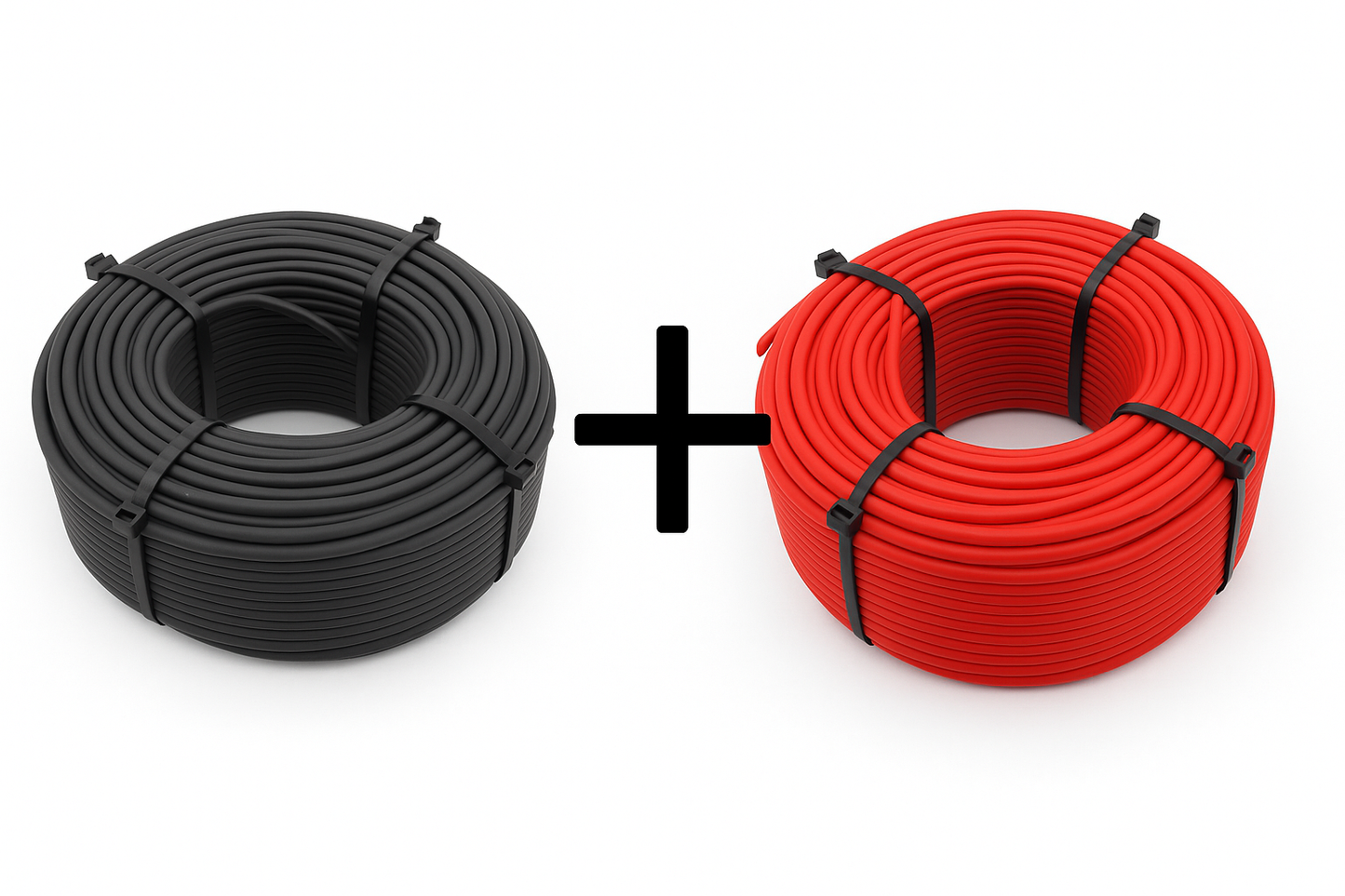 Solarkabel 200m, 6mm² (rot + schwarz) "Black Weeks"