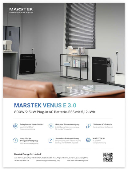 MARSTEK Komplettset 5,12 kWh Stromspeicher + Mikrowechselrichter + Trina Solarmodule