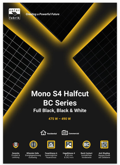 SolarFabrik Mono S4 Trend Black 450W double-glazed solar module