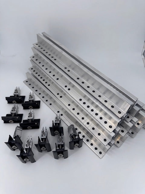 Trapezblechdach Montageset für 4 Solarmodule Balkonkraftwerk