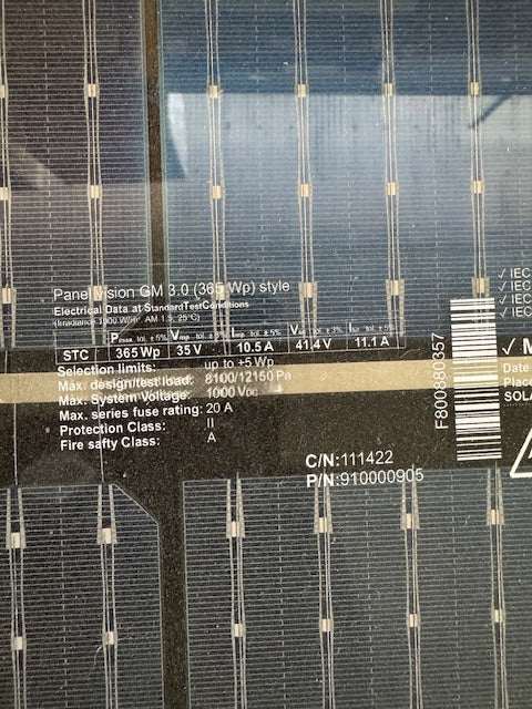 SolarWatt Solarmodul "Panel Vision GM 3.0 365w style"