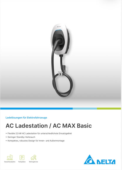 DELTA EV Charger 11kW Wallbox AC Max Basic