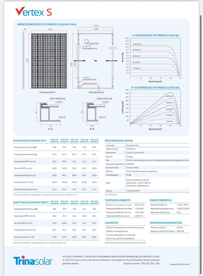 Komplettpaket FullBlack 9 KWp "Flachdach" inkl. Montagematerial (Flachdach)