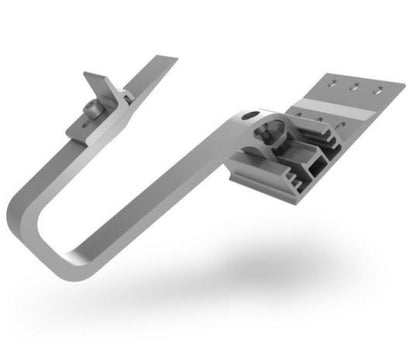 K2 Schrägdach Montageset für 2 - 24 Module (schwarz)