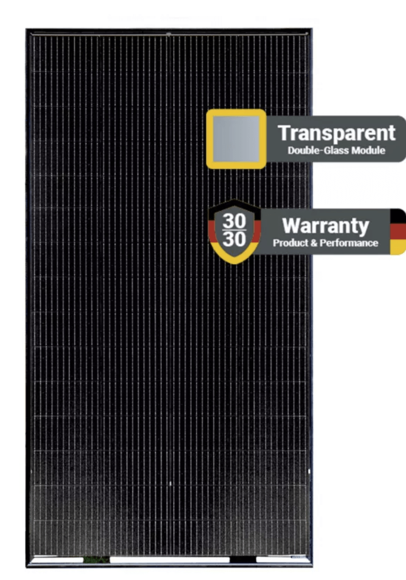 SolarFabrik Mono S5 Halfcut Installer Series, Doppelglas Solarmodul, bifazial