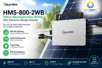 Hoymiles HMS-800-2WB Pro Mikrowechselrichter 800W | WLAN & Bluetooth