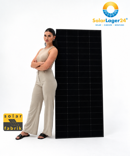 SolarFabrik 285 W Solarmodul Mono S5 BC Full Black | N-Type, Doppelglas
