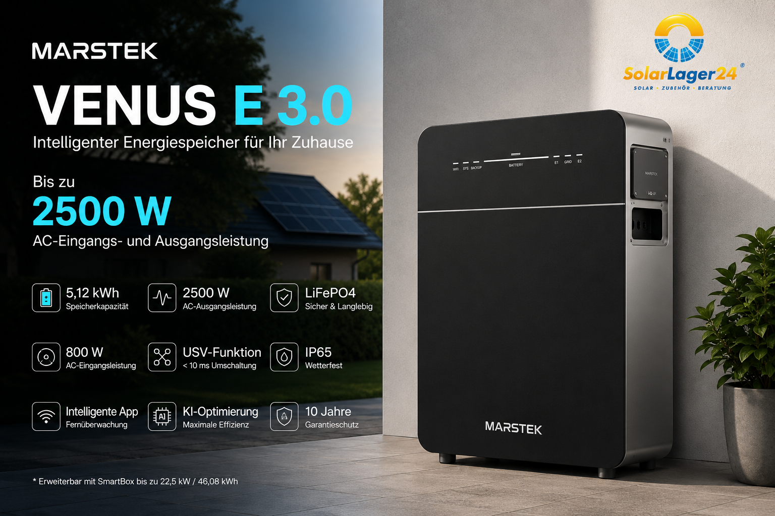 Marstek Venus E 3.0 – 5,12kWh Stromspeicher Heimspeicher | Plug-and-Play