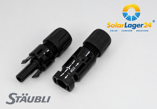 Original Stäubli MC4 Steckersatz 4–6 mm² | Male + Female PV Stecker