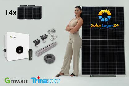 Komplettpaket 6 KWp "Ziegeldach" ## Solarmodule, Wechselrichter u. Unterkonstruktion ##