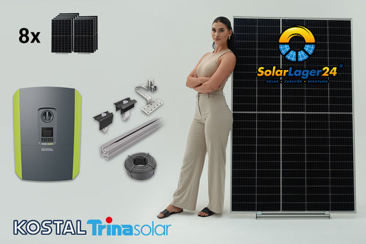 Komplettpaket 3 KWp "Ziegeldach" ## Solarmodule, Kostal Wechselrichter + UK ##