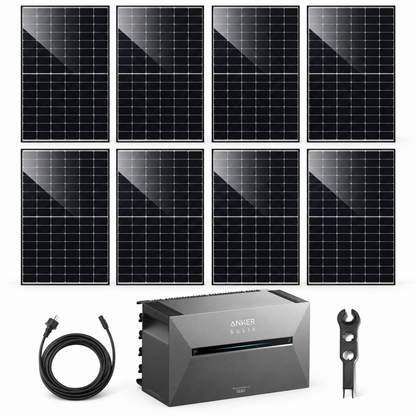 8 Trina Solar 470W Doppelglas Solarmodule mit ANKER SOLIX Solarbank 3 Pro, AC-Kabel und MC4-Schlüssel – 3760 Wp